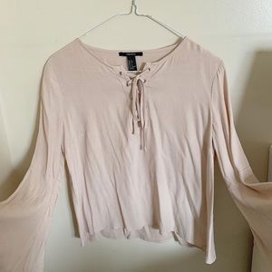 Bell sleeve top